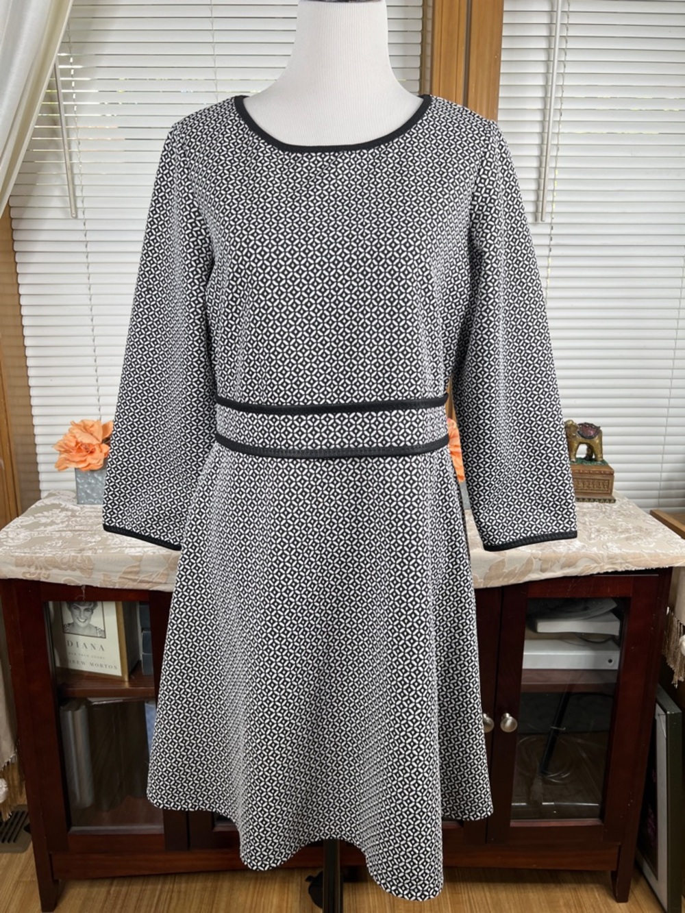 Max Studio 3/4 Sleeves A-line Dress Size XL
